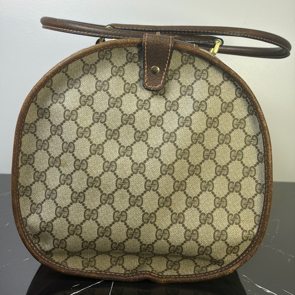 Vintage Gucci Boston Duffle/Doctor Bag Brown UNISEX - Picture 3 of 11